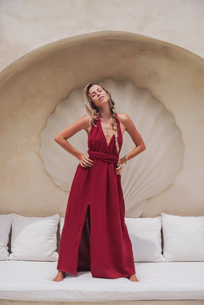 Robe longue gaze de coton bio