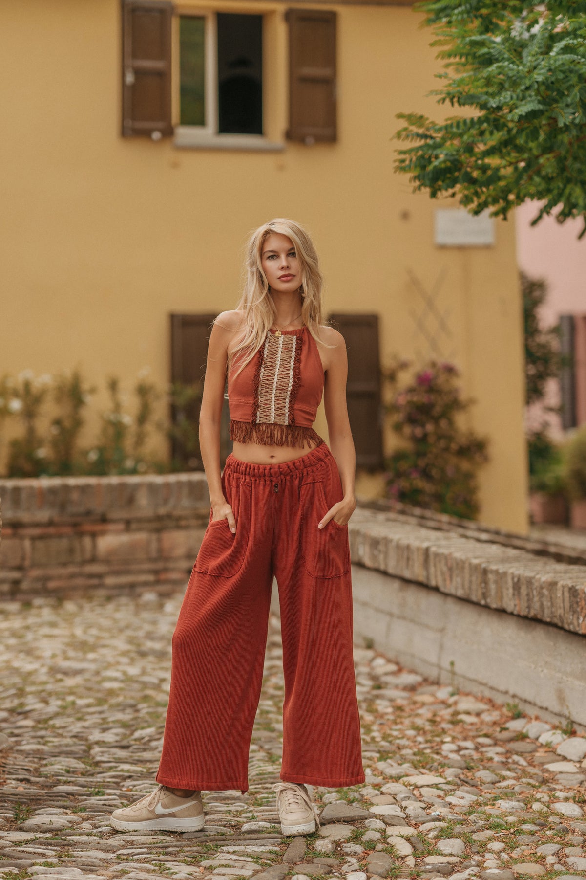 Pantalon tricoté