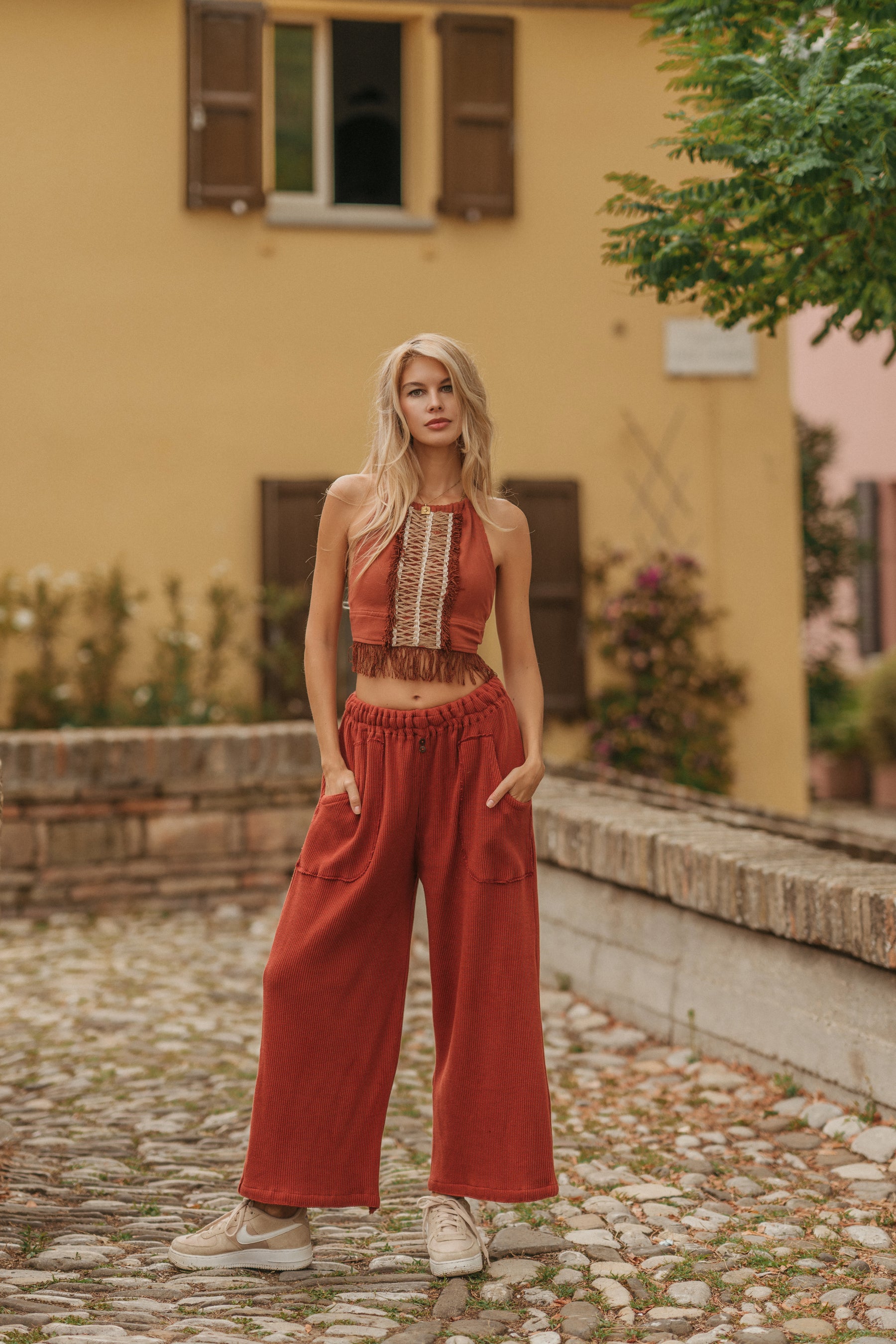 Pantalon tricoté
