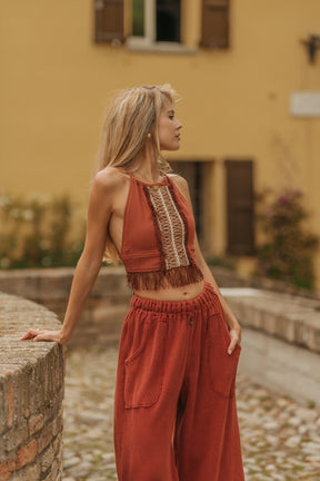 Pantalon tricoté