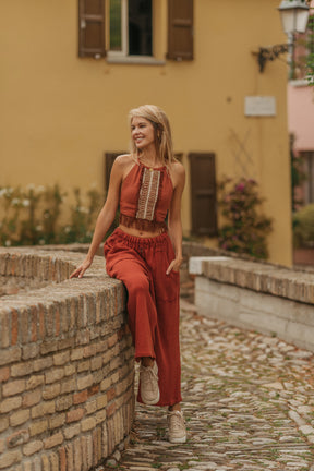 Pantalon tricoté