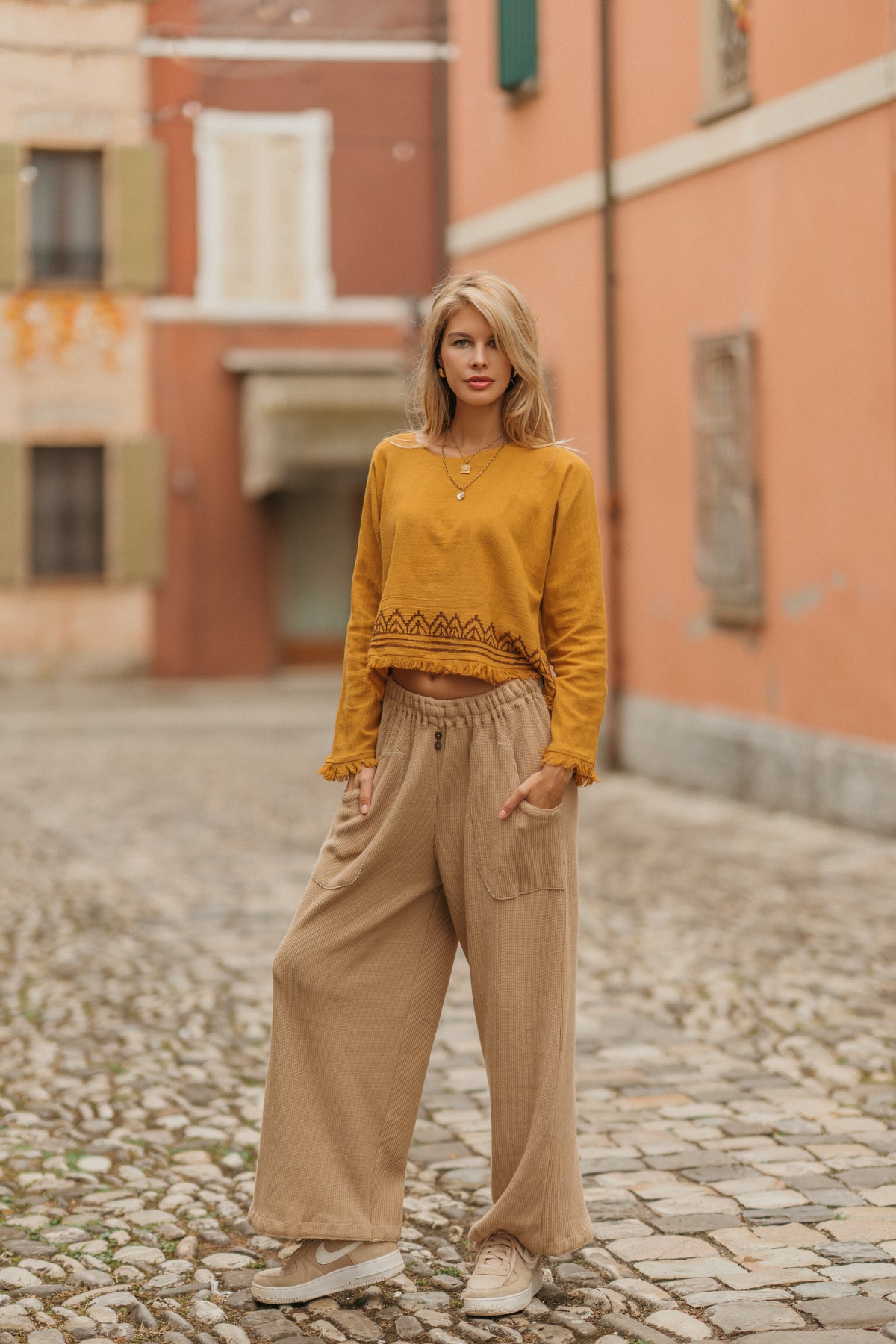 Pantalon tricoté