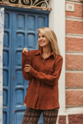 Chemise nid d'abeille