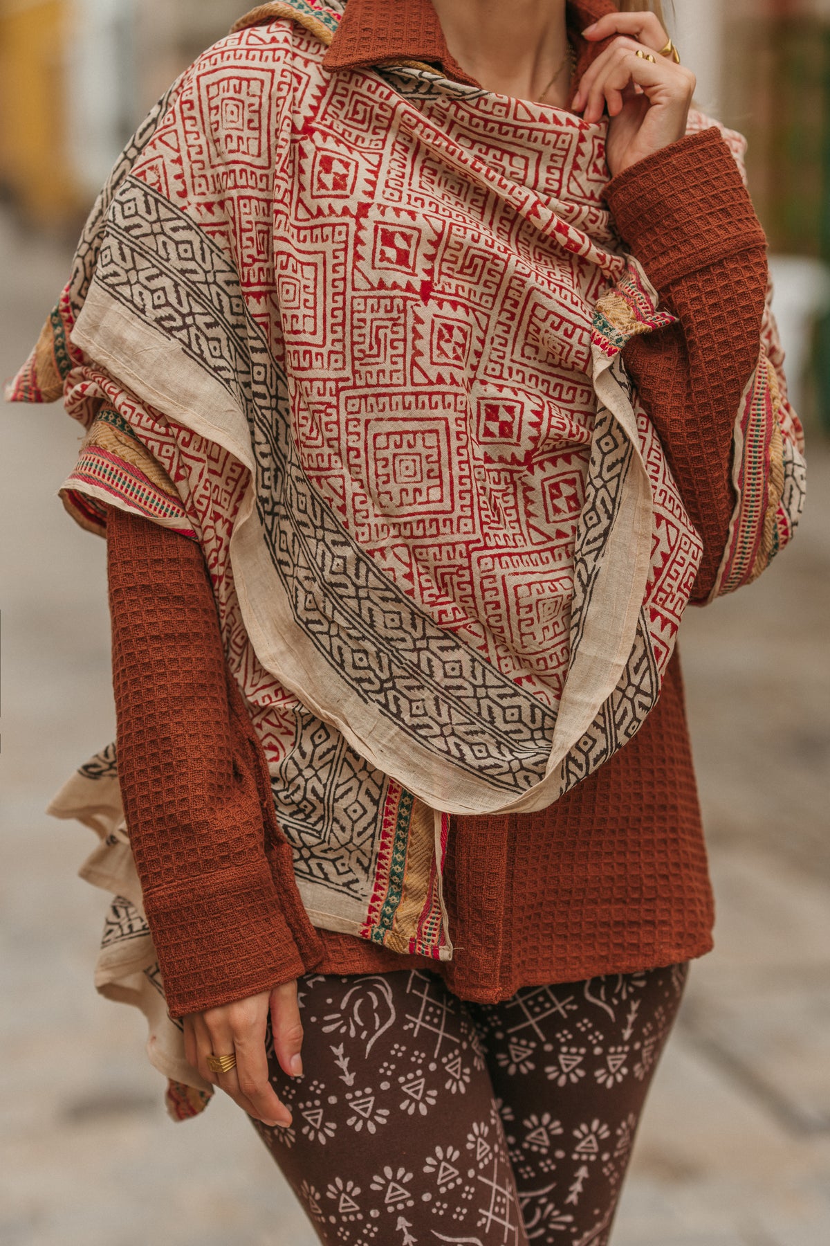 Foulard block print