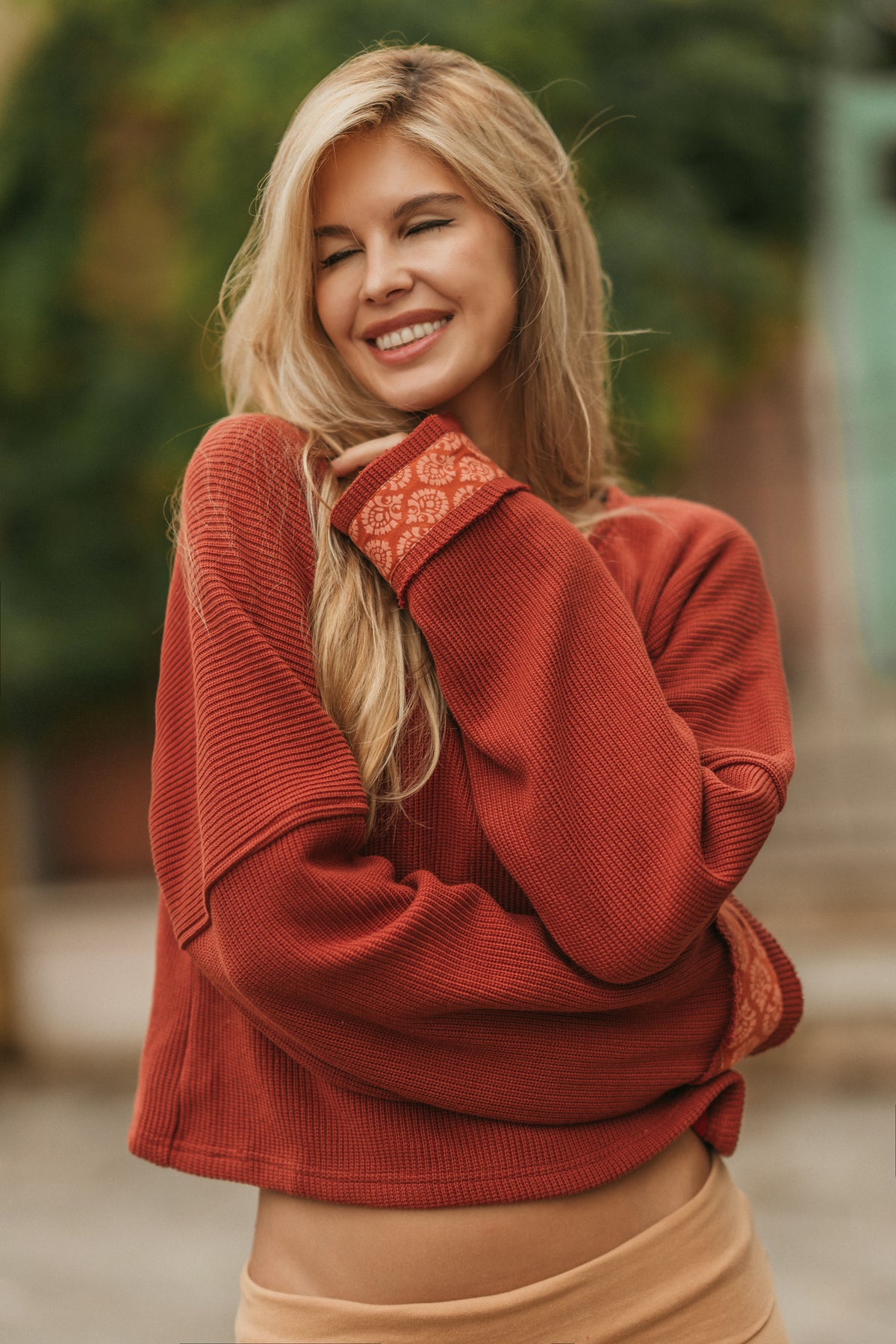 Pull en coton tricoté