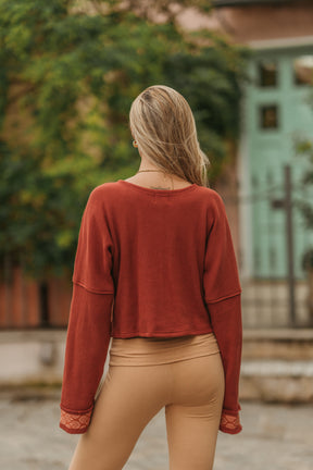 Pull en coton tricoté