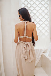 Robe longue gaze de coton bio