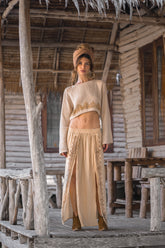 Block print cotton gauze loincloth