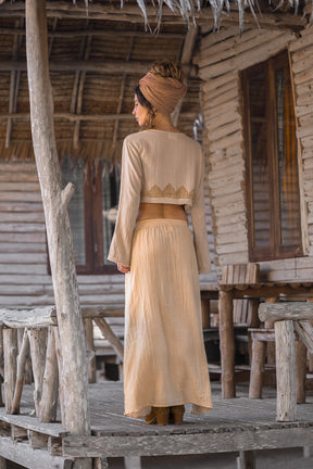 Block print cotton gauze loincloth