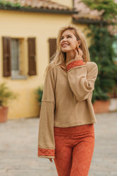 Pull en coton tricoté