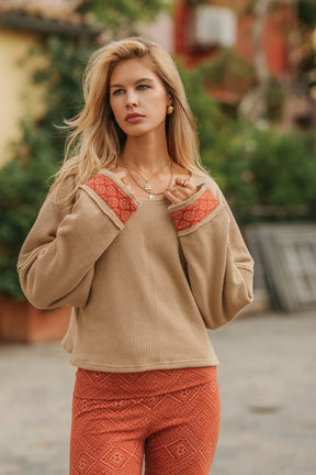 Pull en coton tricoté
