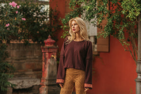 Pull en coton tricoté