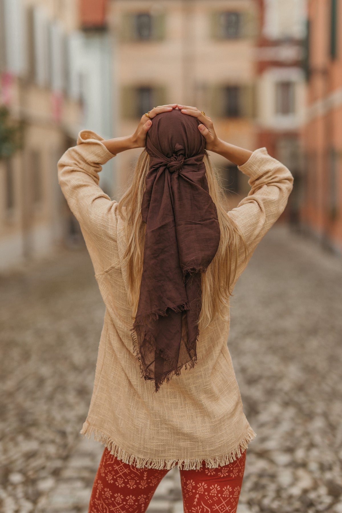 Foulard gaze de coton