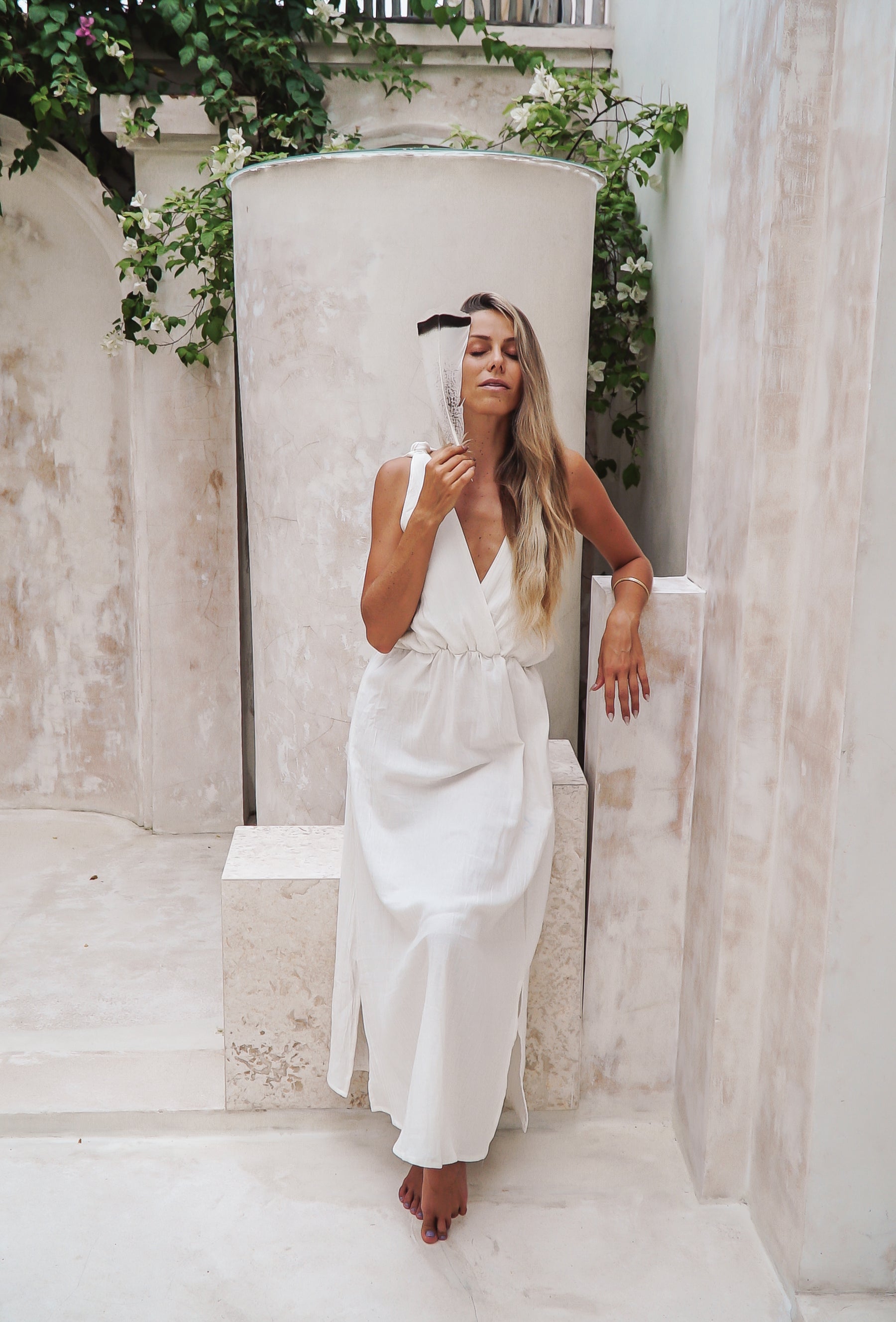 Robe gaze de coton boho