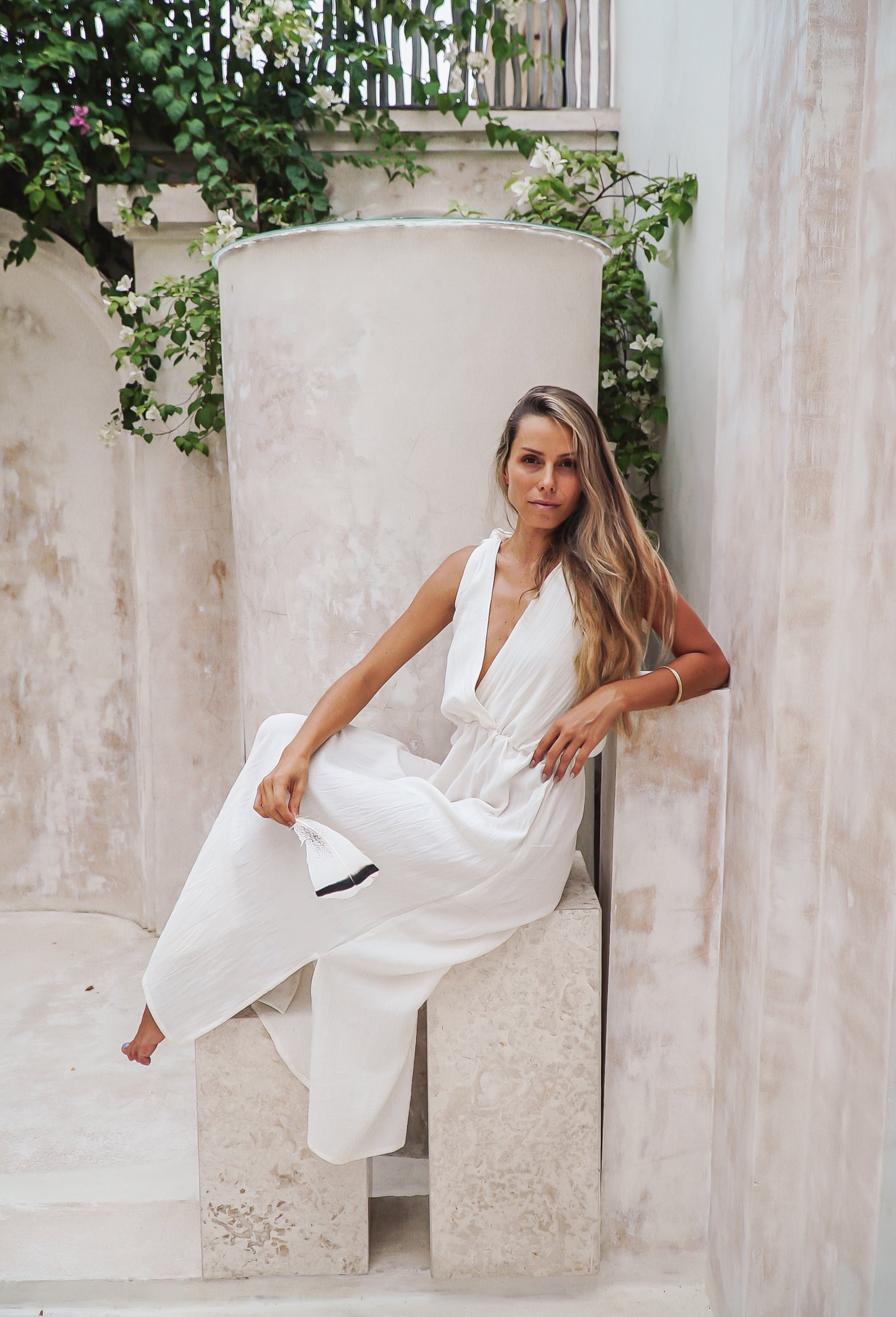 Robe gaze de coton boho