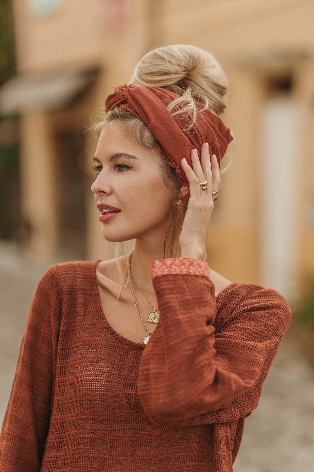 Foulard gaze de coton