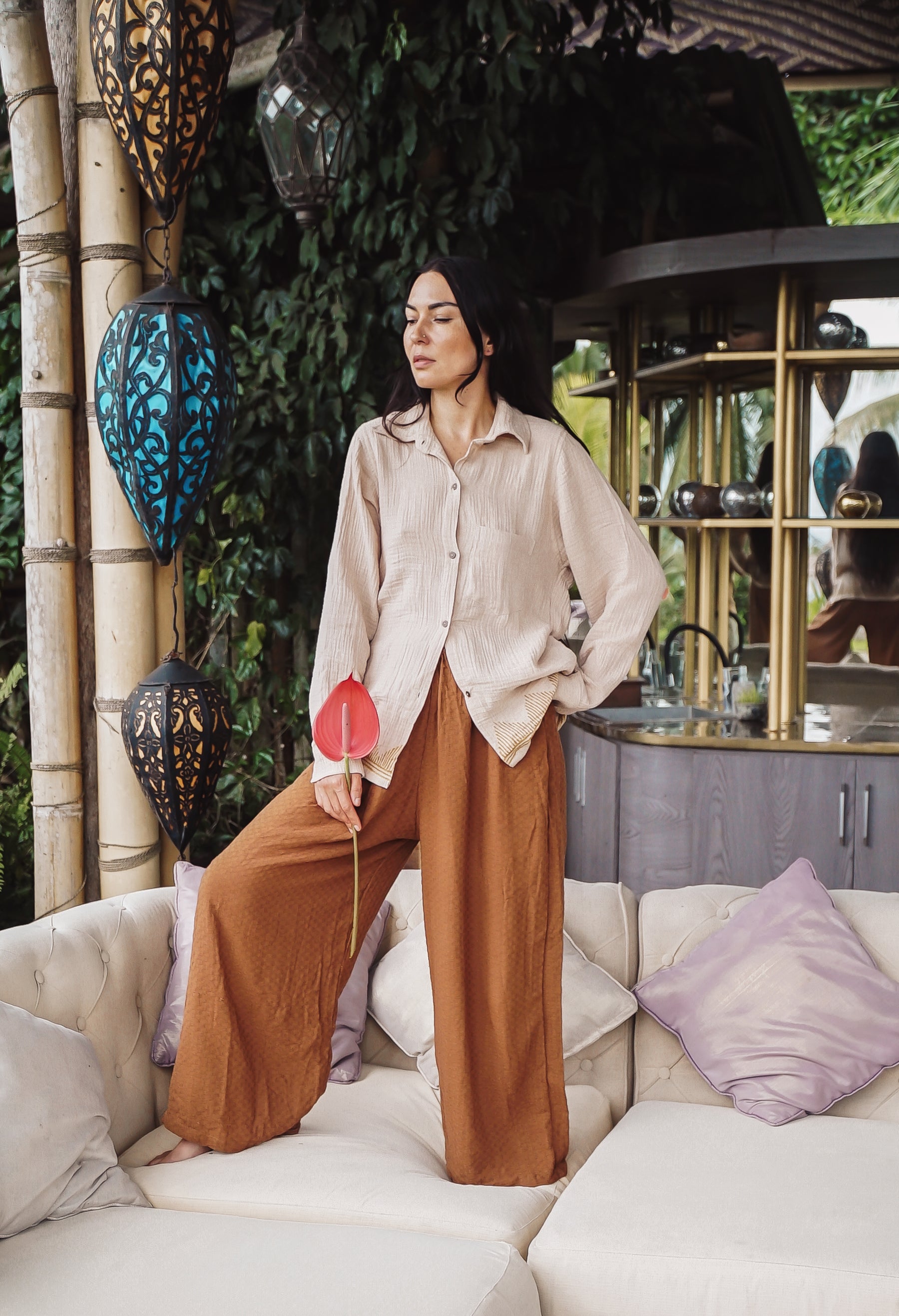 Chemise gaze de coton bio