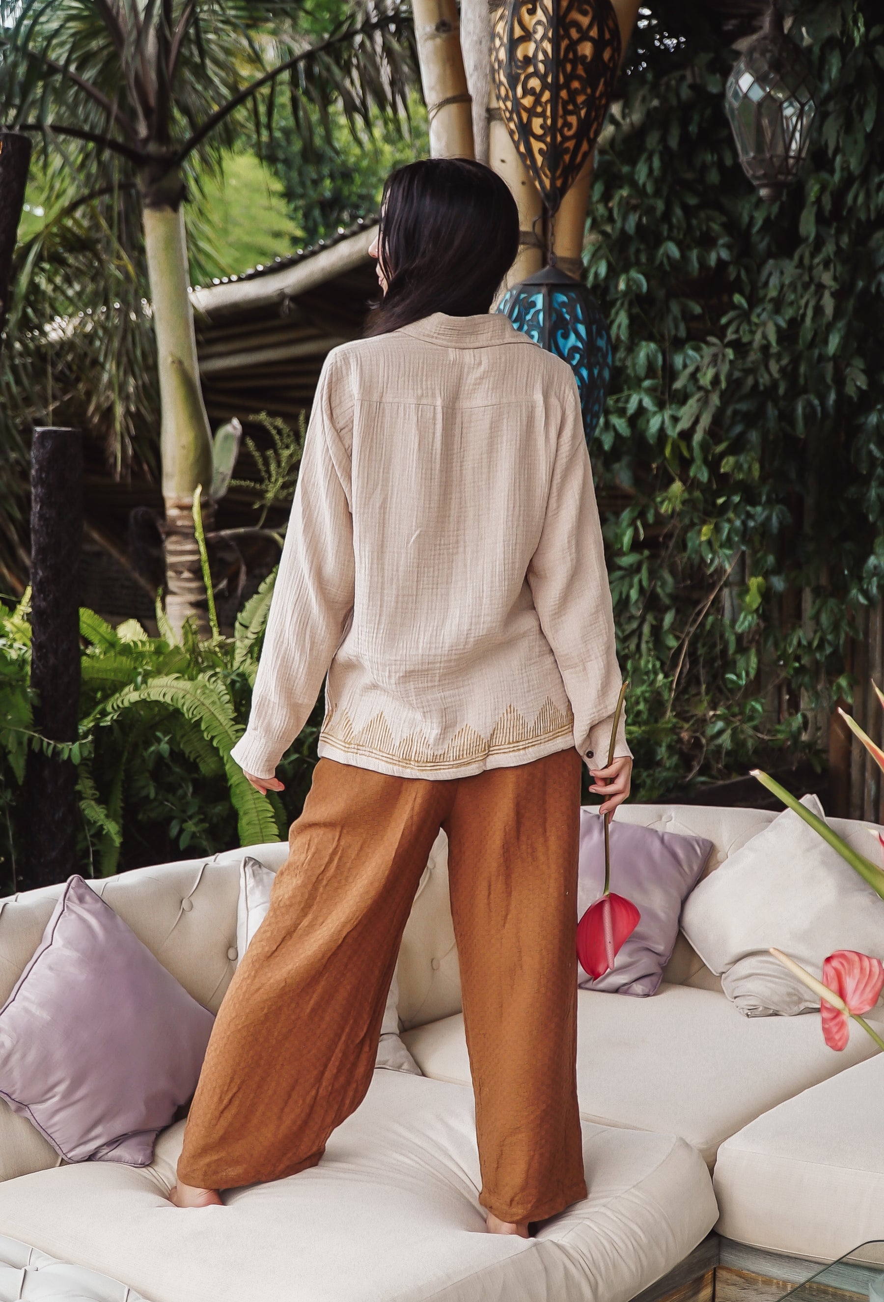 Chemise gaze de coton bio