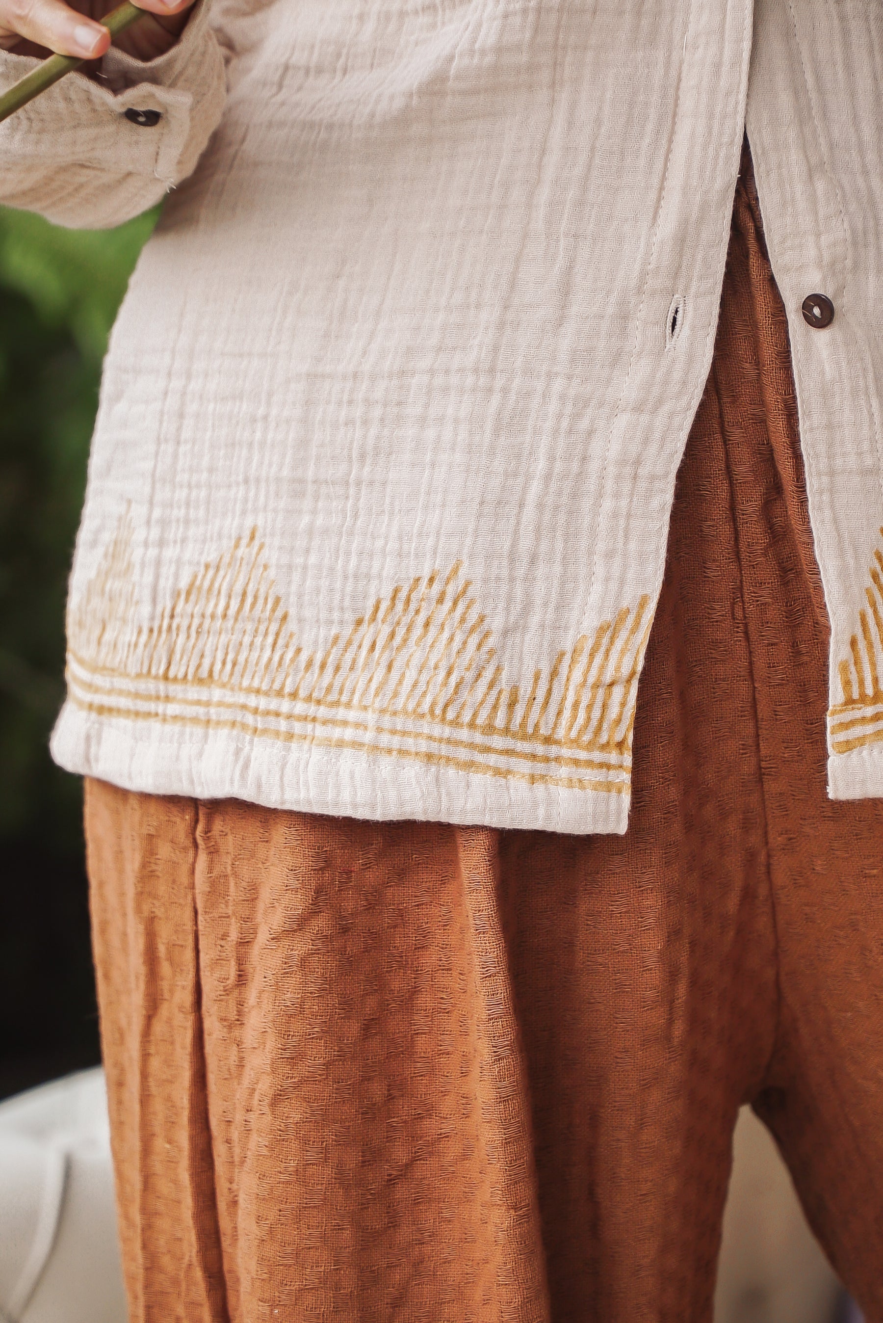 Chemise gaze de coton bio