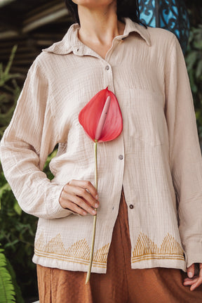 Chemise gaze de coton bio