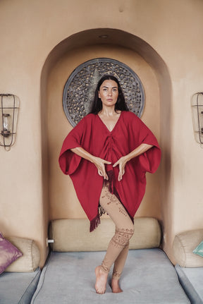 Poncho gaze de coton