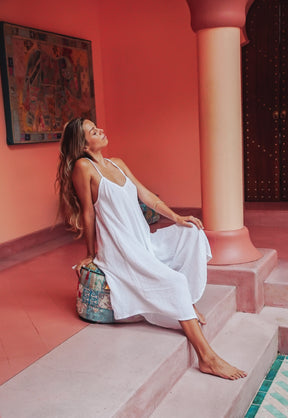 Salopette gaze de coton bio