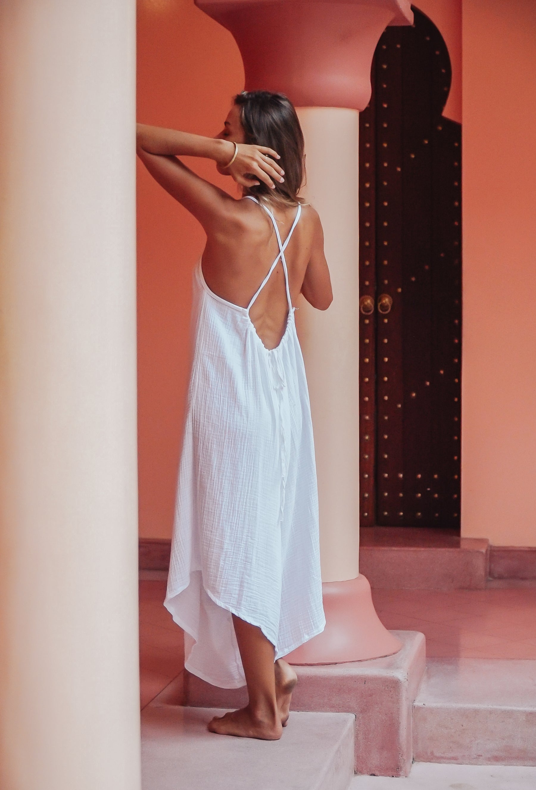 Salopette gaze de coton bio