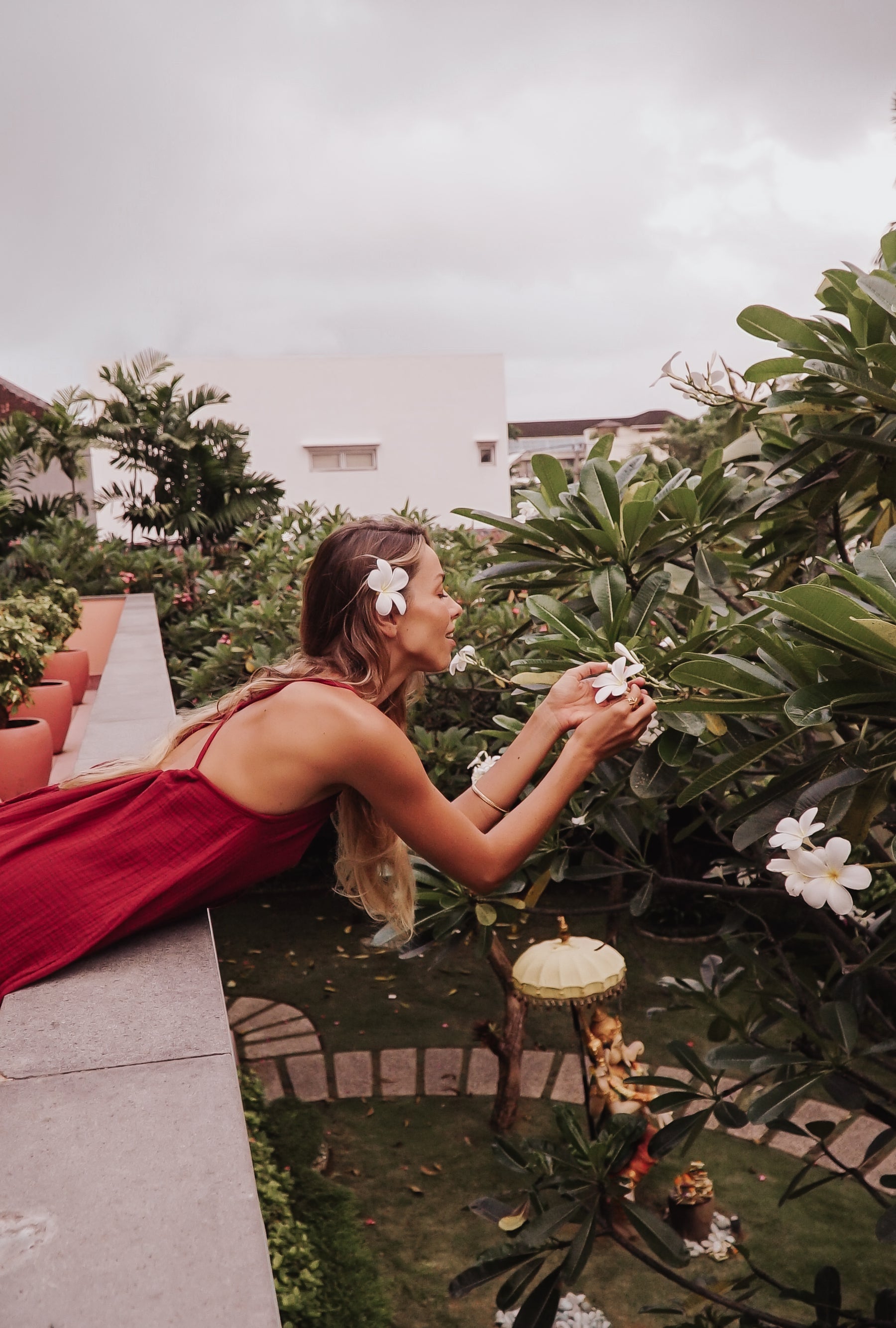 Salopette gaze de coton bio