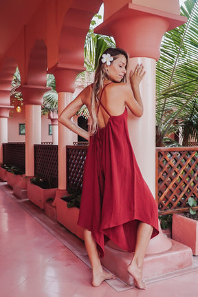 Salopette gaze de coton bio