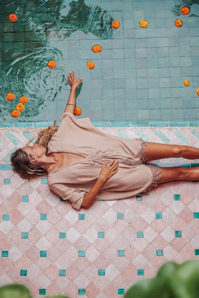 Poncho gaze de coton