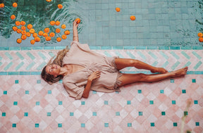 Poncho gaze de coton