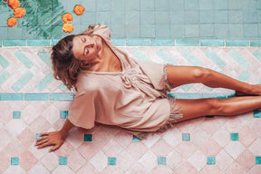 Poncho gaze de coton