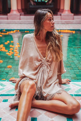 Poncho gaze de coton