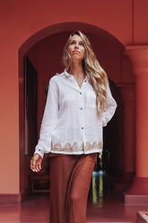 Chemise gaze de coton bio