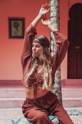 Crop top manches longues