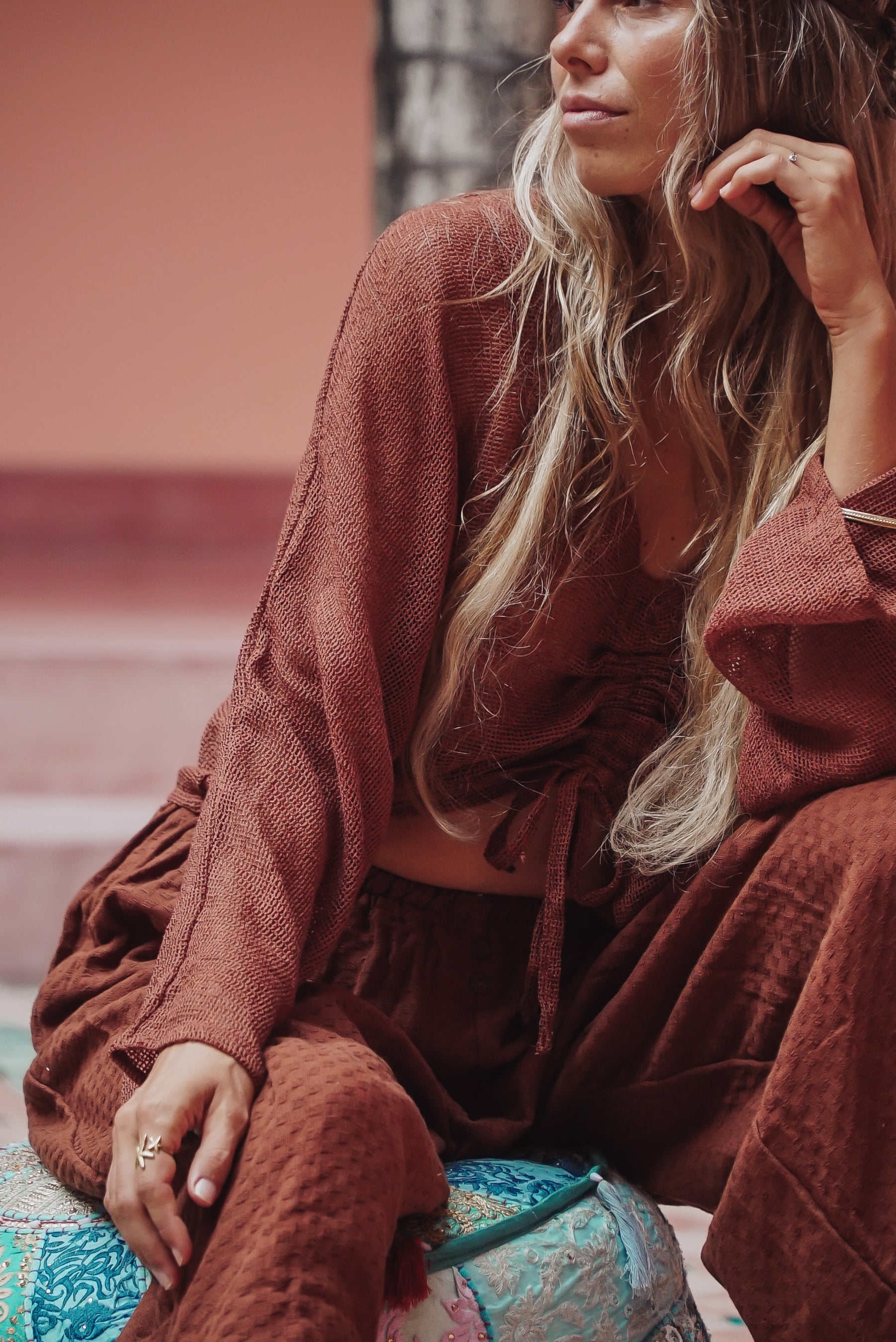 Crop top manches longues