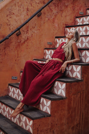 Jupe longue porte feuille