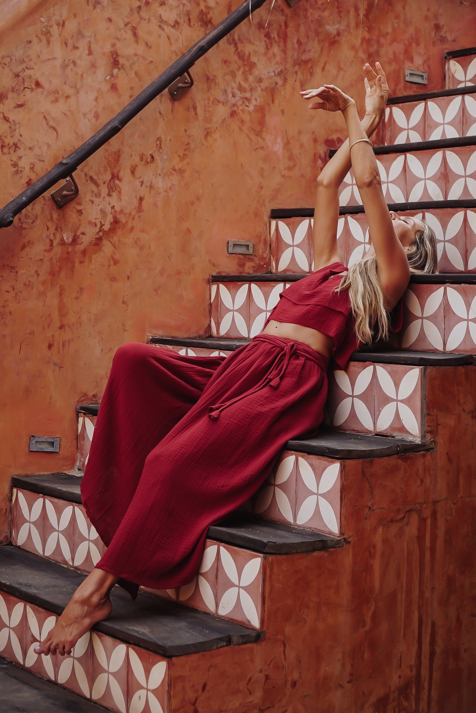 Jupe longue porte feuille