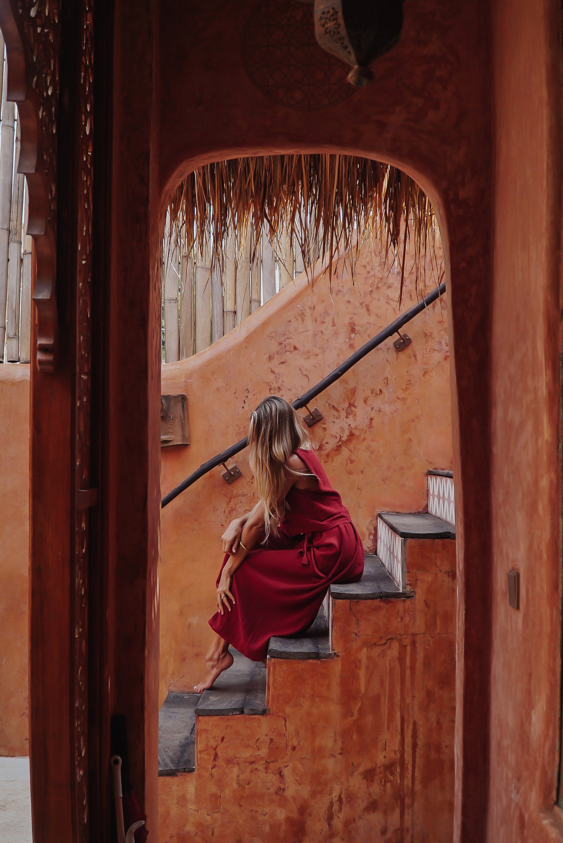 Jupe longue porte feuille