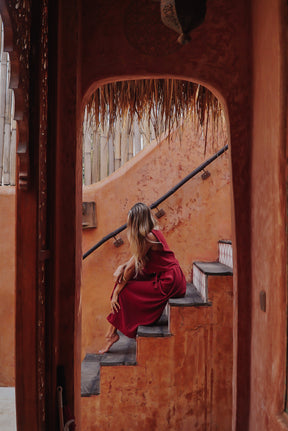 Jupe longue porte feuille