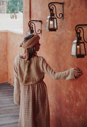 Crop top block print