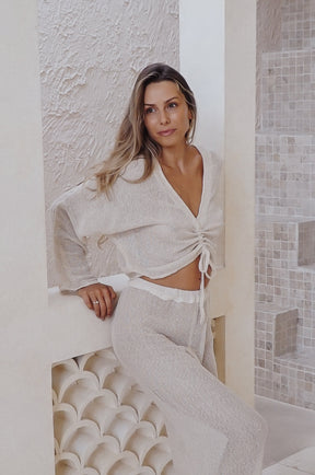 Crop top manches longues