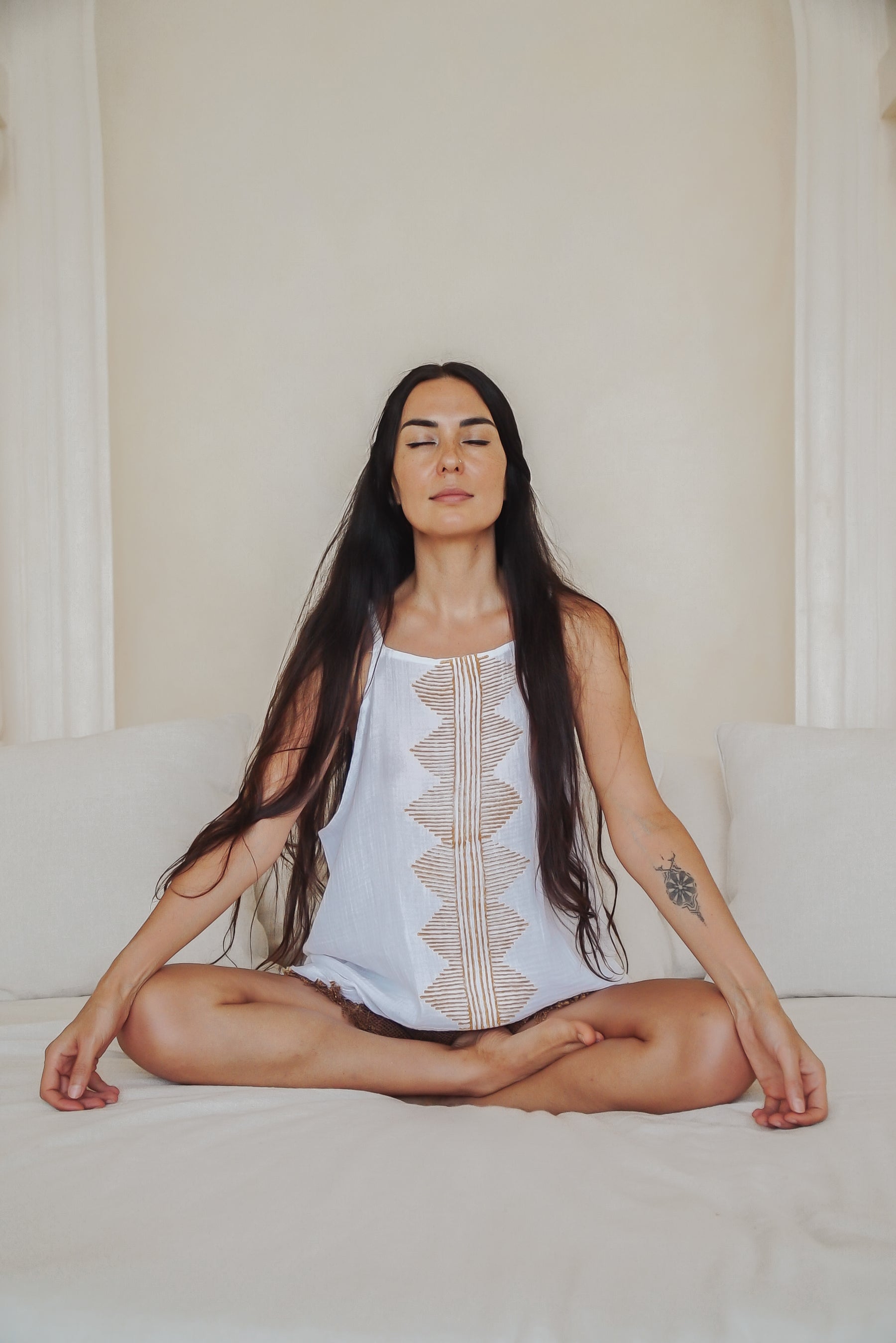 Top gaze de coton bio