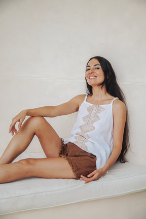 Top gaze de coton bio