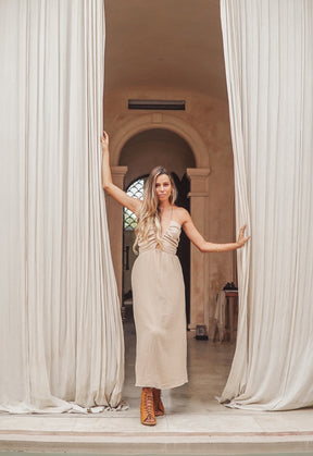 Robe longue coton bio