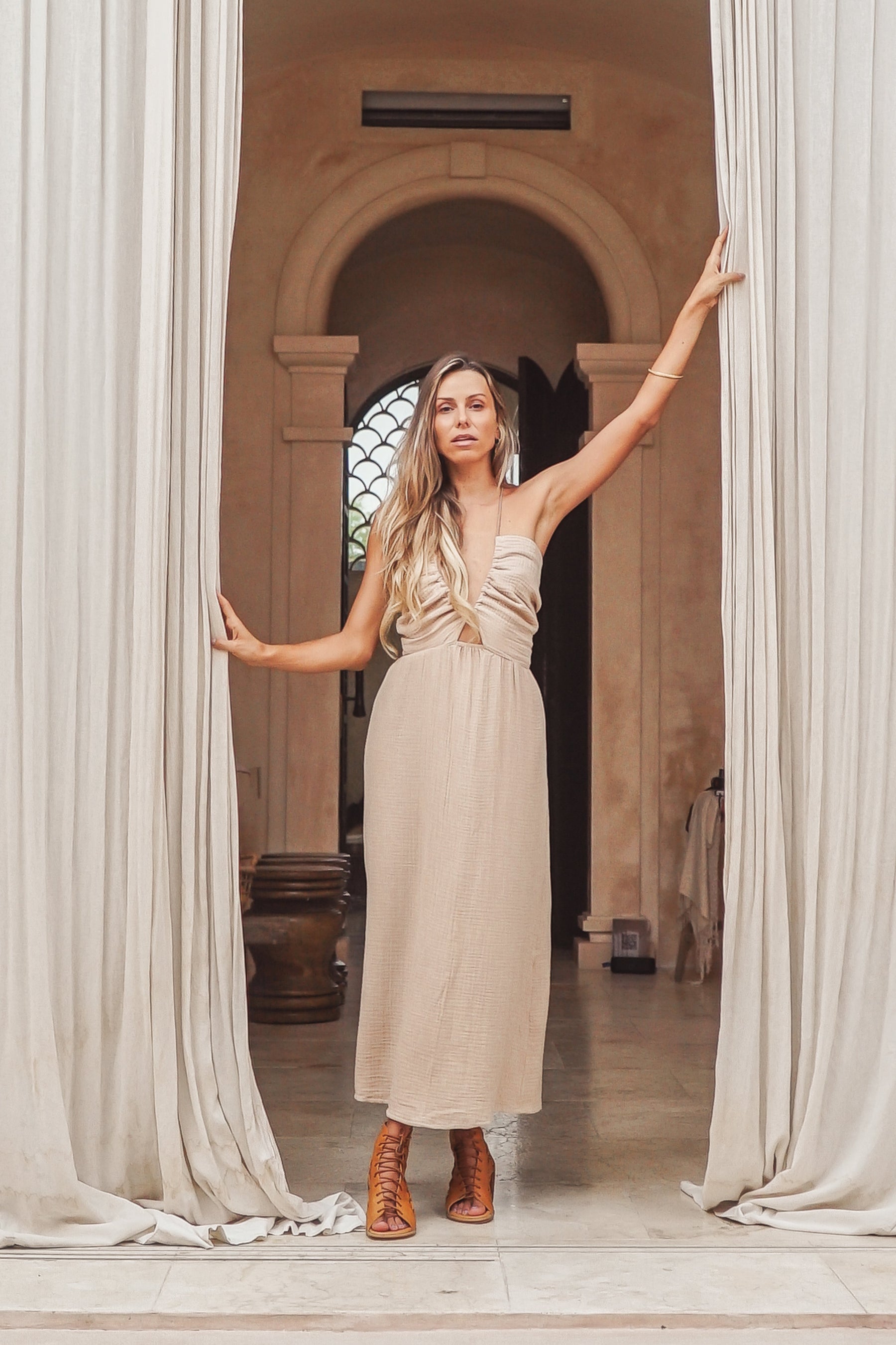 Robe longue coton bio