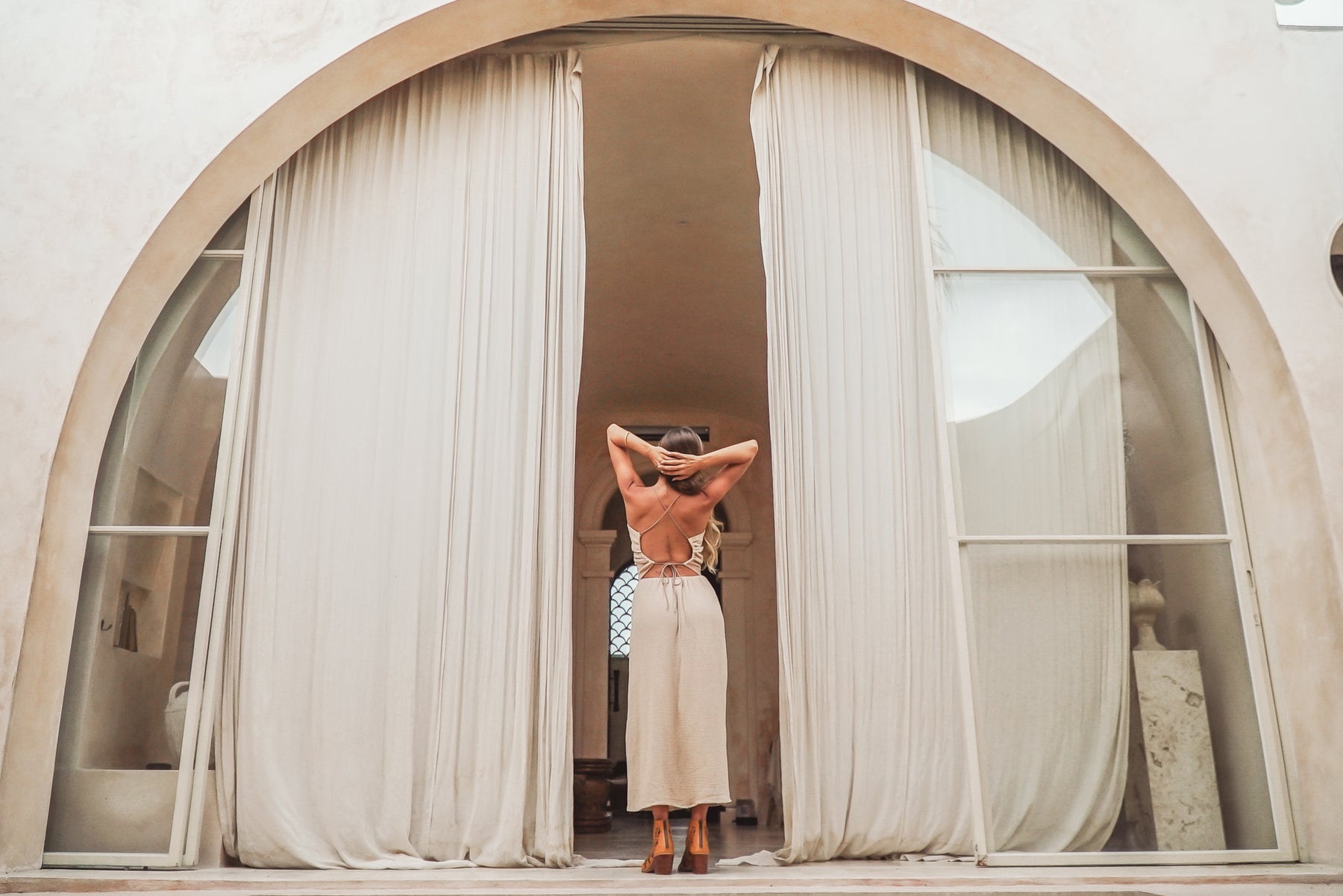 Robe longue coton bio