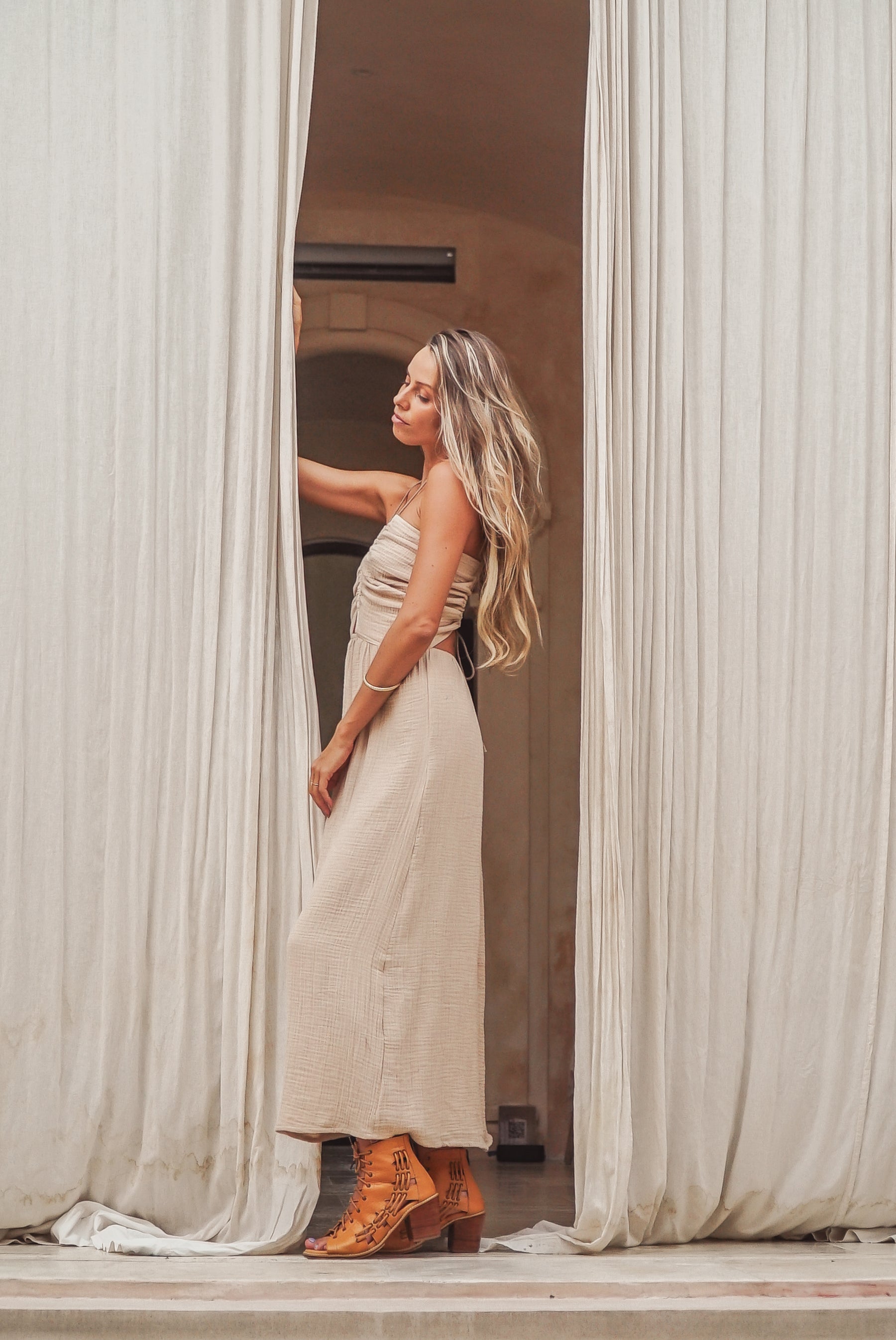 Robe longue coton bio