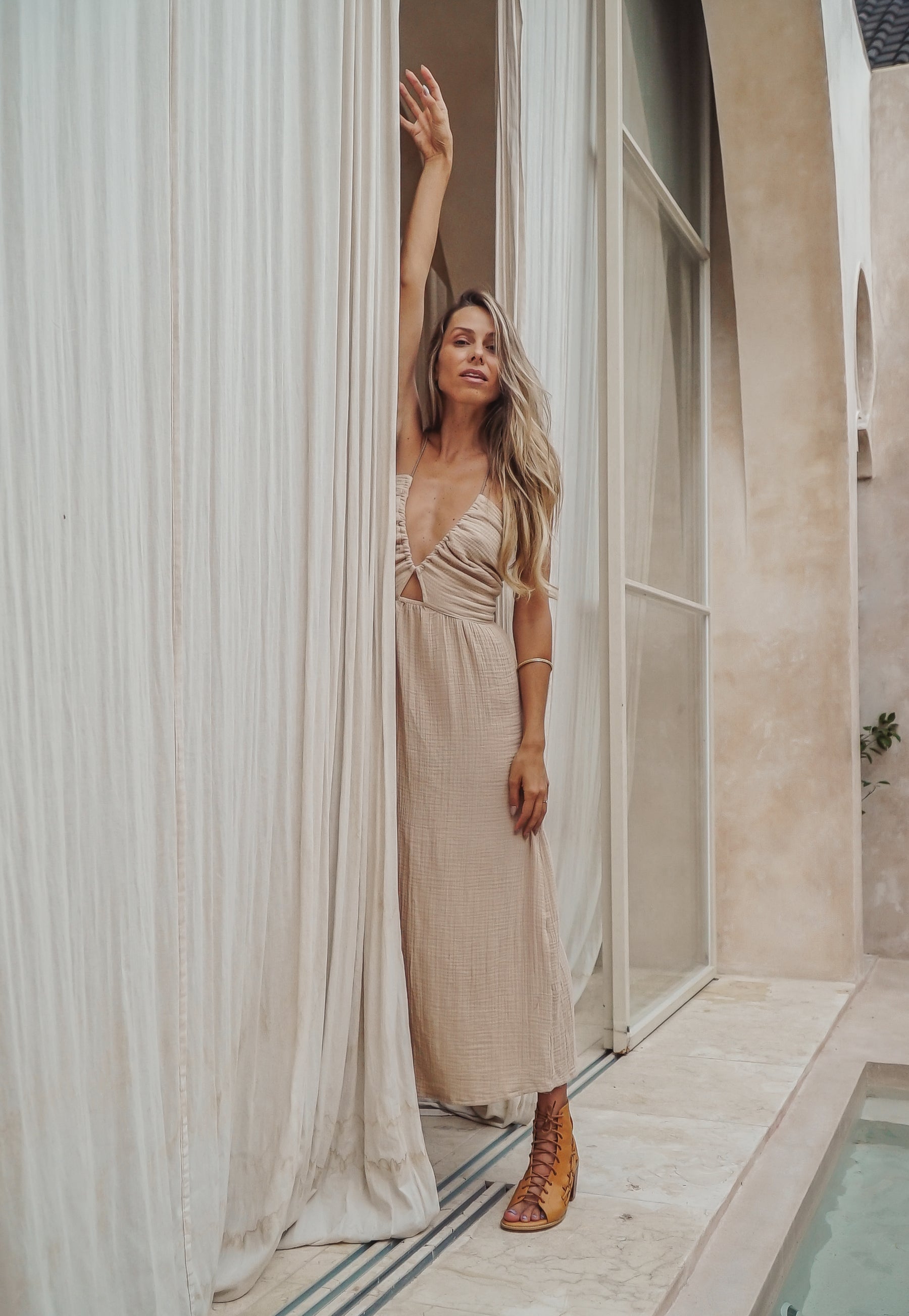 Robe longue coton bio