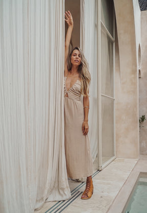 Robe longue coton bio